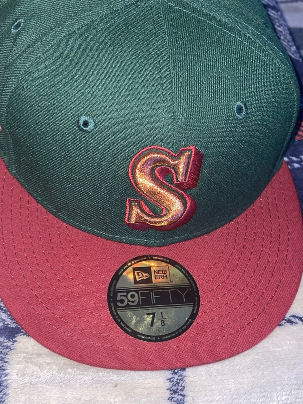 Mitchell & Ness Seattle Mariners 71/8 Snapback with Embroidered 35 Patch